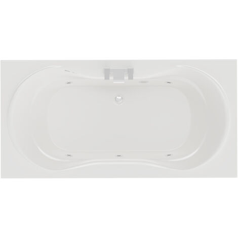 Wholesale Domestic Strata Duo XL 1800mm x 900mm 6 Jet Chrome Flat Jet Double Ended Whirlpool Bath