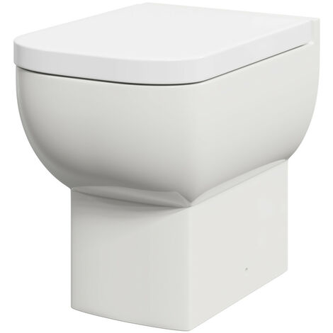 Wholesale Domestic Tacoma Back to Wall Toilet Pan with Soft Close Toilet Seat