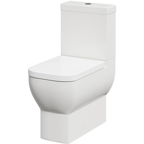 Wholesale Domestic Tacoma Closed Back Close Coupled Toilet with Soft Close Toilet Seat