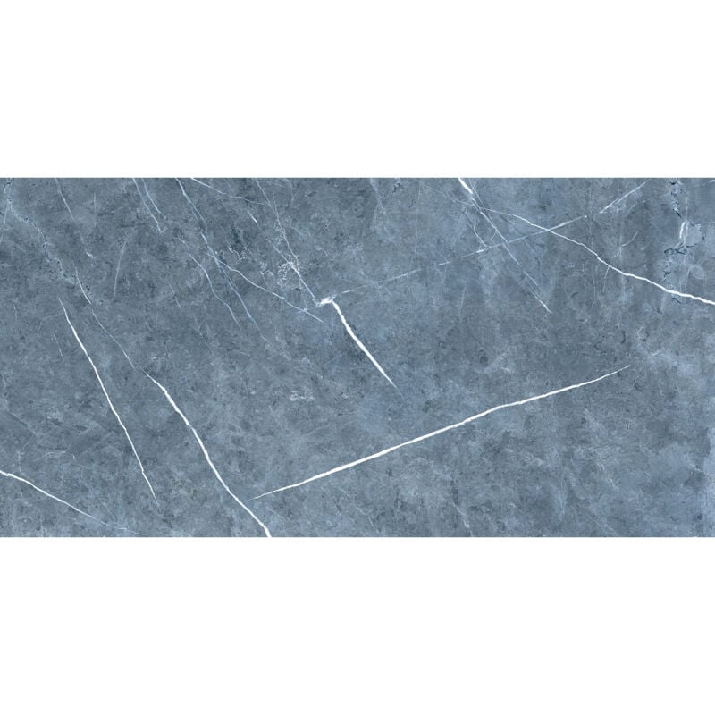 Theatre Natural Blue 30cm x 60cm Porcelain Wall and Floor Tile - Blue - Wholesale Domestic