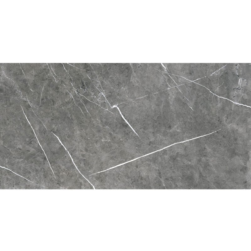 Theatre Natural Grey 30cm x 60cm Porcelain Wall and Floor Tile - Grey - Wholesale Domestic