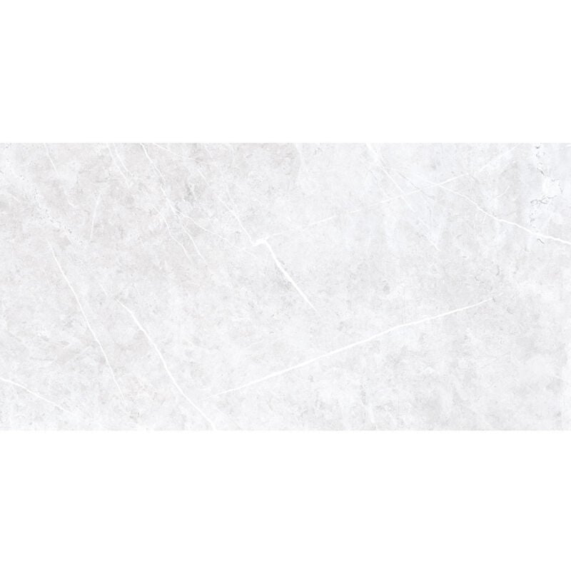 Theatre Natural White 60cm x 120cm Porcelain Wall and Floor Tile - White - Wholesale Domestic