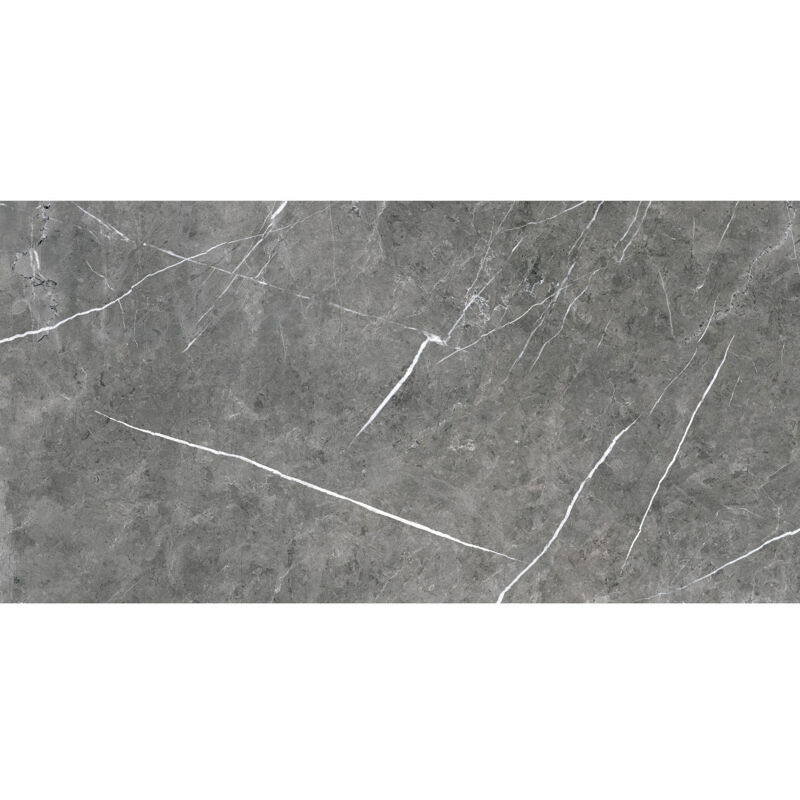 Wholesale Domestic - Theatre Polished Grey 60cm x 120cm Porcelain Wall and Floor Tile - Grey