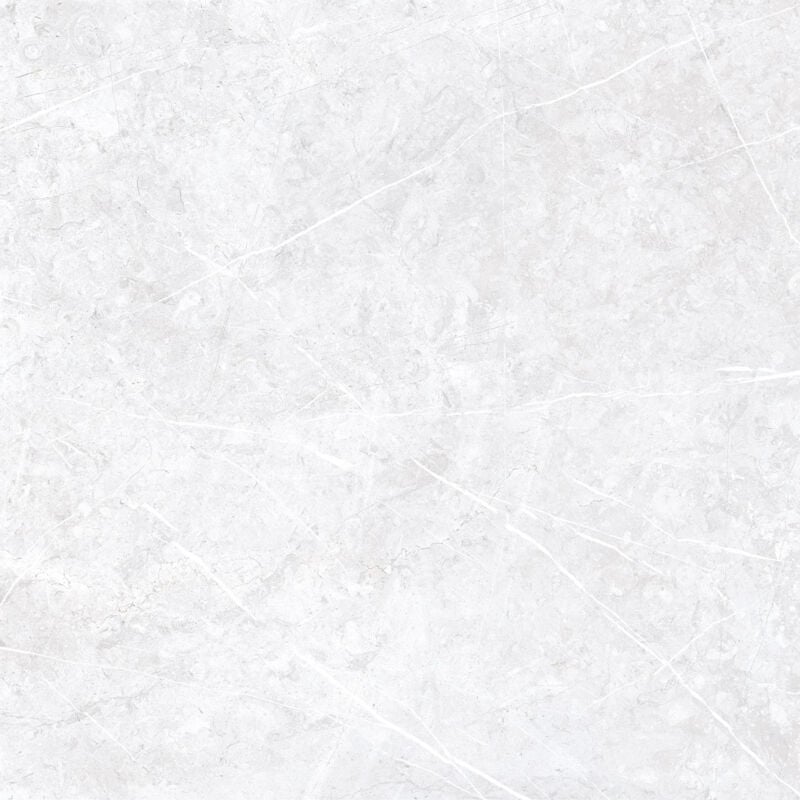 Theatre Polished White 60cm x 60cm Porcelain Wall and Floor Tile - White - Wholesale Domestic