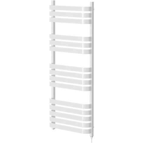 Wholesale Domestic Vasco White 1200mm x 500mm Electric Heated Towel Rail