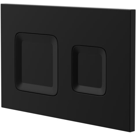 Wholesale Domestic Vienna Colore Matt Black Mechanical Dual Flush Plate with Square Buttons for Jesi Cistern