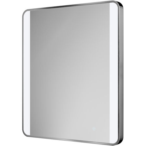 Wholesale Domestic Wade Polished Chrome 600mm x 800mm Illuminated Dimmable LED Mirror with Demister and Touch Sensor