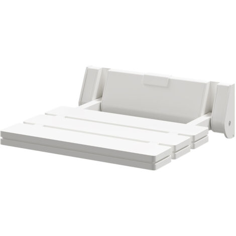Wholesale Domestic White Resin Wall Mounted Folding Shower Seat