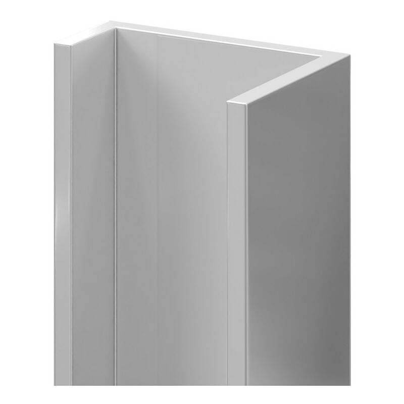 10mm Bright Polished Aluminium Wall Panel u Trim - Chrome - Wholepanel