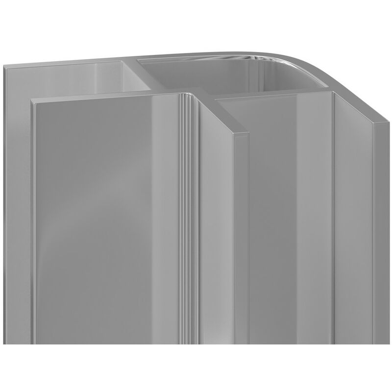 Wholepanel - 5mm Silver Aluminium Wall Panel External Corner Trim - Silver