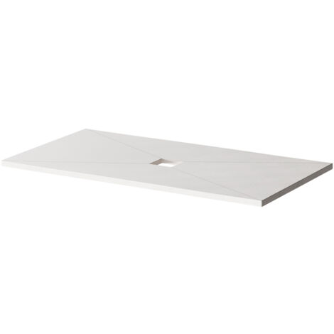 WholeSeal Wetroom 1500mm x 800mm x 30mm Rectangular Shower Tray Former with Centre Square Waste Outlet