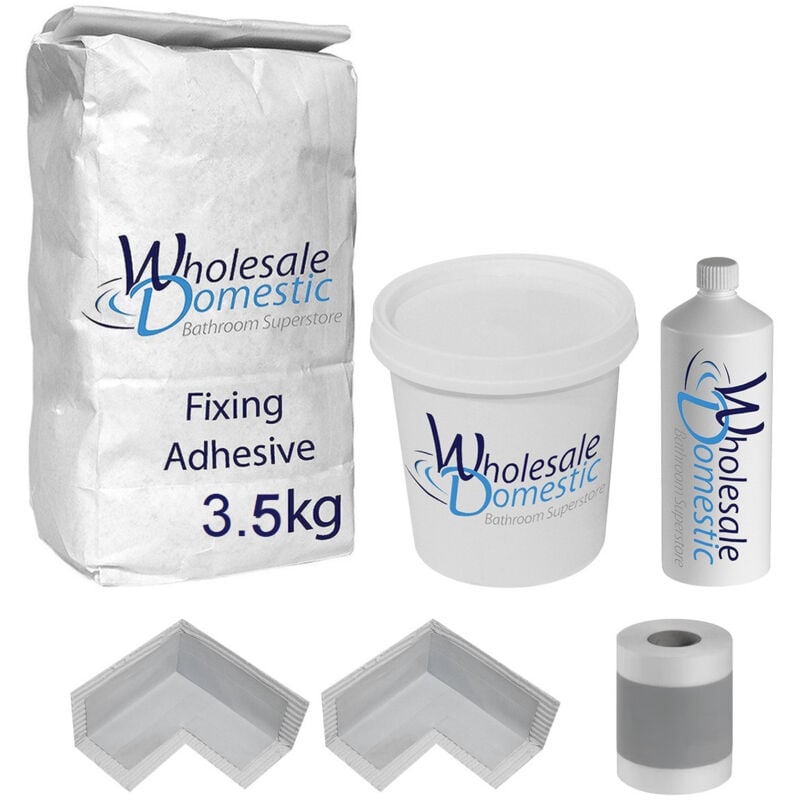 Wetroom Installation Kit - Silver - Wholeseal