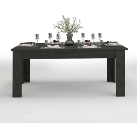 WHOUS Tavolo Allungabile JESI per Sala da Pranzo e Soggiorno, Estensibile da 140 a 190 cm, Tavolo Cucina per 6-8 Persone, Ardesia