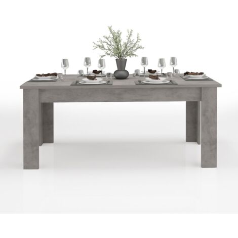 WHOUS Tavolo Allungabile JESI per Sala da Pranzo e Soggiorno, Estensibile da 160 a 210 cm, Tavolo Cucina per 6-8 Persone, Bronx