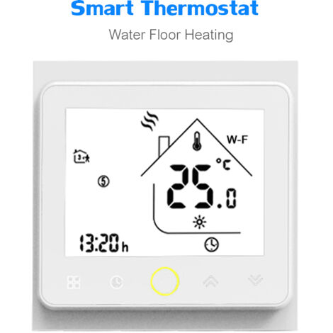 Wi-Fi Smart Thermostat Temperature Controller App Control 5A compatible avec Alexa / Home Water Floor chauffage pour - blanc