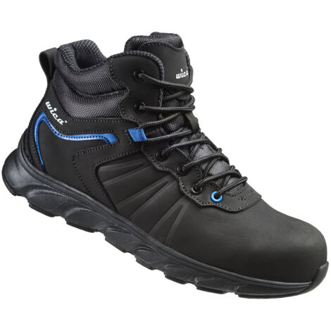 WICA Schnürstiefel MATHI Schwarz, Blau, S3 SRC Gr. 47