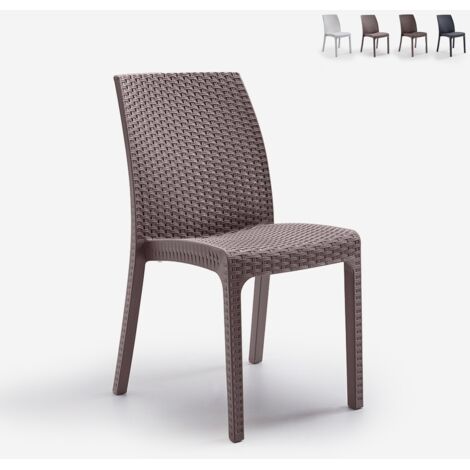 Wicked Restaurant Black Restaurant Stand Restaurant Wicker Richmond Effekt - DarkGray