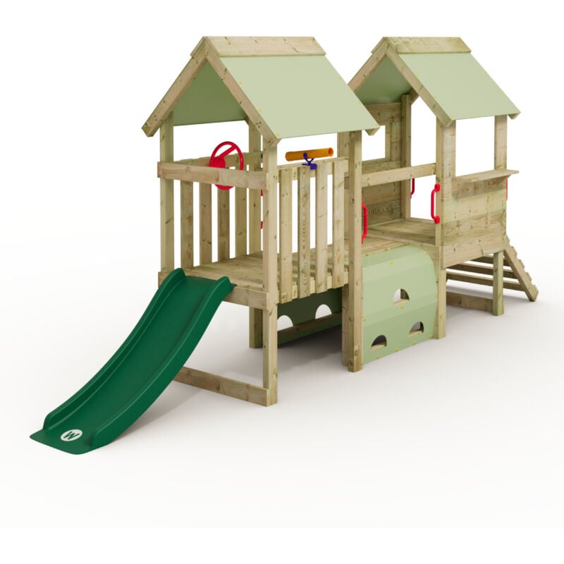 Wickey Aire de jeux My First Playground 2 pour jeunes enfants - vert