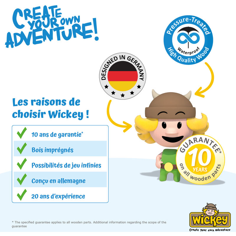 Wickey Aire De Jeux Portique Bois Multiflyer Avec Balancoire Et Toboggan Turquoise Maison Enfant Exterieur Avec Bac A Sable Echelle D Escalade Accessoires De Jeux 818146