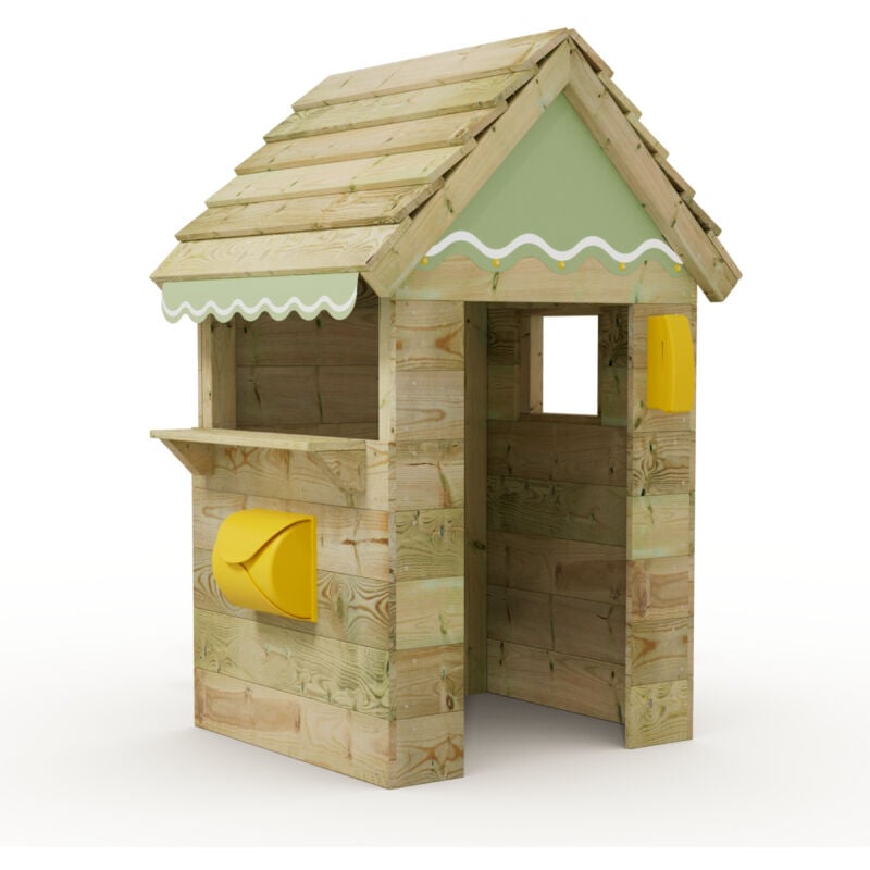 Wickey - Cottage – Cabane enfant en bois - vert pastell