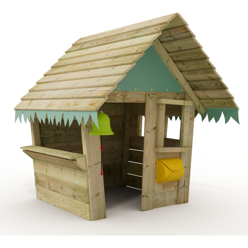 Wickey - Saloon – Cabane enfant en bois - bleu pastell