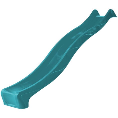 Wickey Toboggan Flash 300 cm : Un must pour le super-héros du jardin , Raccord d'eau inclus, Poids maximal de l'utilisateur 70 kg, Extrêmement résistant aux intempéries  - tourquese