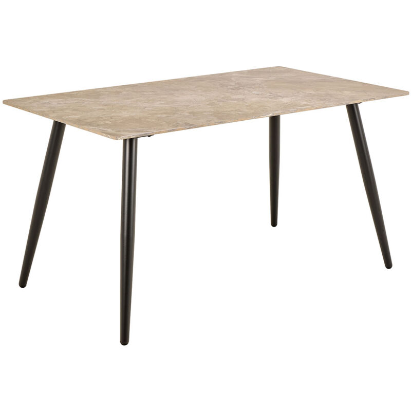 Ebuy24 Wicklow Esstisch 80x140cm Braun.
