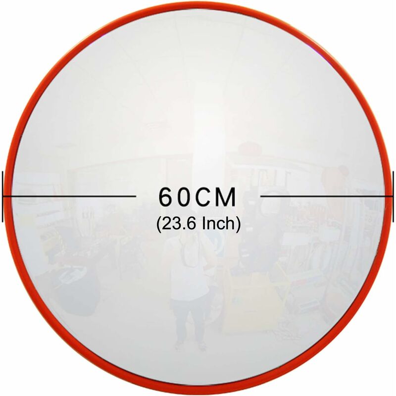 Dayplus - Wide Angle Convex Mirror Curved Outdoor Road Traffic Driveway Safety Security 60CM