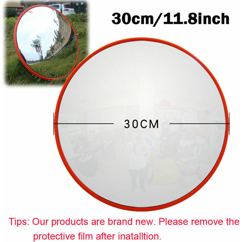 Dayplus - Wide Angle Convex Mirror Curved Outdoor Road Traffic Garage Parking Lot Driveway Safety Security 30CM