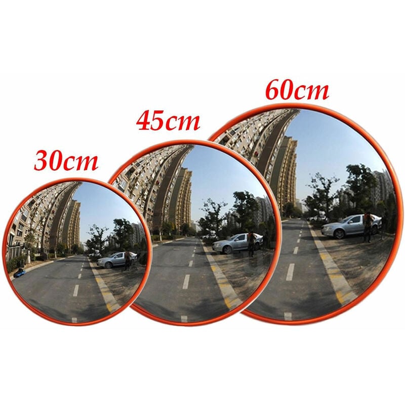 Dayplus - Wide Angle Convex Mirror Curved Outdoor Road Traffic Garage Parking Lot Driveway Safety Security 60CM