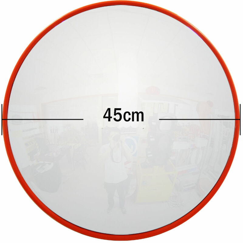 Dayplus - Wide Angle Traffic Mirror Road Safety Concave Parking Security Shop Supermarket 45CM