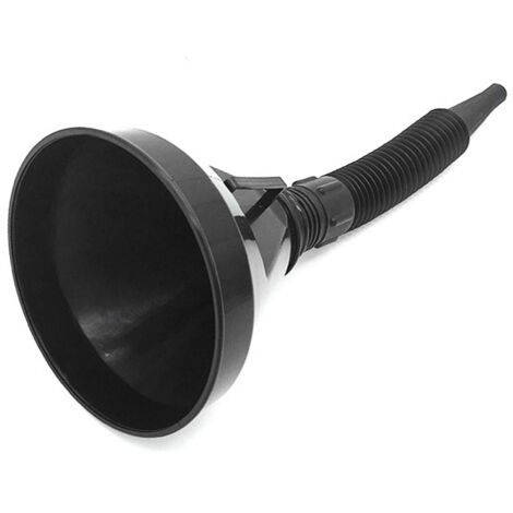 Wide Mouth Oil Funnel with Flexible Extension Hose Mesh Screen Filter for Cars Motorcycles Engine Fueling