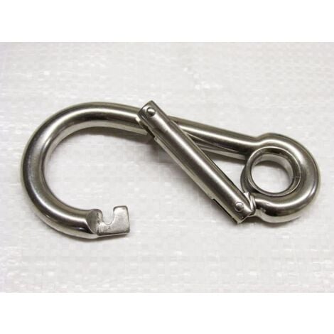 Wide Opening Carabiner Stainless Steel 10MM (Eyelet Marine Carbine Hook Karabina Rope)