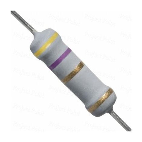 Widerstand Oxid Metall 4R7 2W 5%.