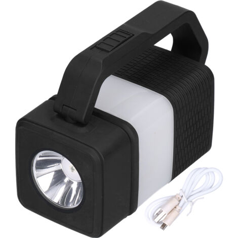 Wiederaufladbare Bluetooth-Campinglampe, tragbarer Lautsprecher und LED-Taschenlampe für Wanderungen und Notfälle