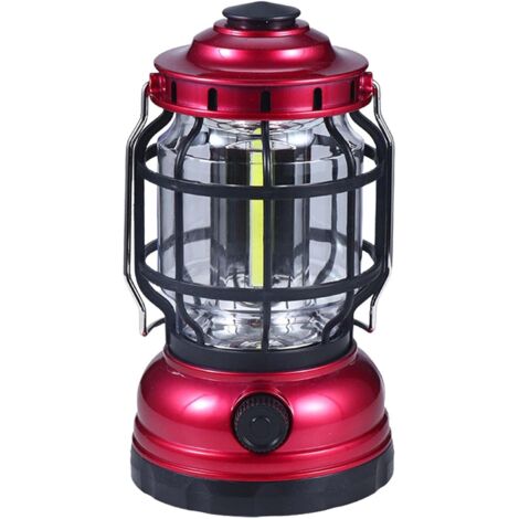 Wiederaufladbare Campinglaterne, tragbare 1200-mAh-Taschenlampe, Backup-Batterie, für Zuhause, Camping, Wandern, Erholung im Freien, mit USB-Kabel