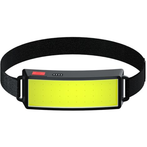 Wiederaufladbare COB-LED-Stirnlampe – ultrahell, leicht – 500 Lumen – 3 Beleuchtungsmodi – verstellbare USB-Stirnlampe für Camping, Wandern, Angeln [Energieklasse A+++]