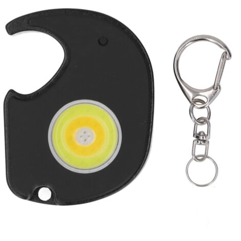 Wiederaufladbare COB-Taschenlampe mit Flaschenöffner, tragbare Mini-LED, Batterie enthalten, Typ C, für Schlüssel