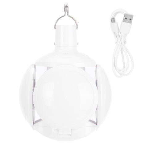Wiederaufladbare DC-LED-Lampe, faltbare Fußballlampe, Weitbereichsspannung, für Garage und Wohnraumbeleuchtung