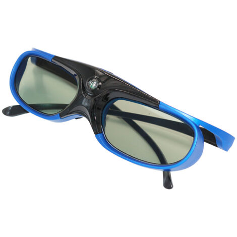 Wiederaufladbare DLP-Link-3D-Brille mit aktivem Shutter, kompatibel mit allen DLP-Link-3D-Projektoren (Optoma, Acer, BenQ, ViewSonic, Sharp, Dell).