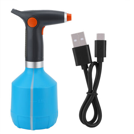 Wiederaufladbare elektrische Sprühflasche für Pflanzen per USB (Hellblau)