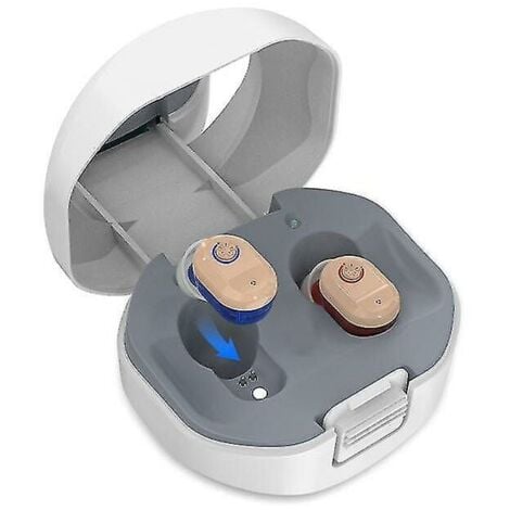 SNQ Wiederaufladbare In-Ear-Hörgeräte, Klangverstärker, Audifonos-Hörgeräte, kompatibel mit kabellosen Kopfhörern