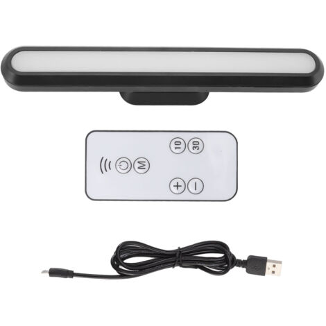 Wiederaufladbare, kabellose LED-Schreibtischlampe mit USB-Anschluss, schwarzer magnetischer Lichtleiste, stufenloser Dimmer, batteriebetriebene Touch-Schrankleuchte