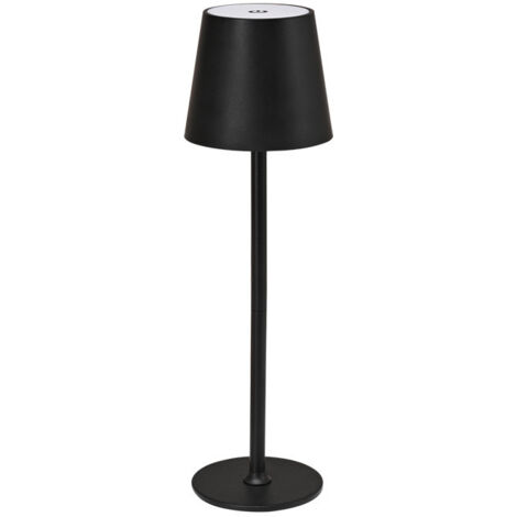Wiederaufladbare kabellose LED-Tischlampe, Touch-Steuerung. 5000 mAh Akku, Aufladen über USB, IP54 wasserdicht, kann auf dem Schreibtisch, am Bett, im Schlafzimmer, im Freien, als Wohnzimmerlampe oder