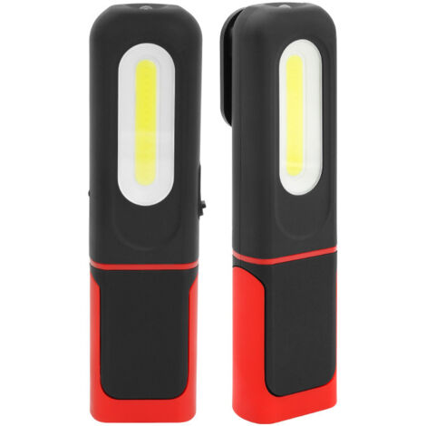 Wiederaufladbare LED-Arbeitsleuchte, 2-in-1-Inspektionsleuchte mit 360°-Rundumsicht