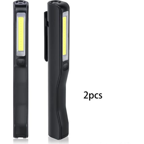 Wiederaufladbare LED-Arbeitsleuchte, 2 Stück 350 Lumen COB-Mechanikerleuchte
