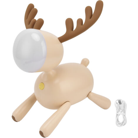 Wiederaufladbare LED-Nachttischlampe für Kinder, warmweißes Nachtlicht, Leselampe