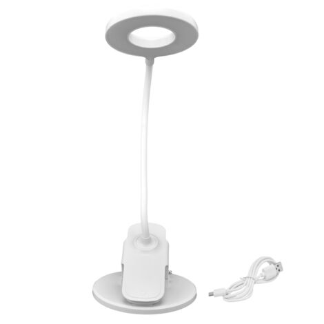 Wiederaufladbare LED-Schreibtischlampe per USB, flexibel und um 360° verstellbar, für Studentenwohnheim und Zuhause, Augenschutz