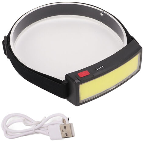Wiederaufladbare LED-Stirnlampe per USB, leicht und hochhell für Angeln, Camping und Nachtwanderungen