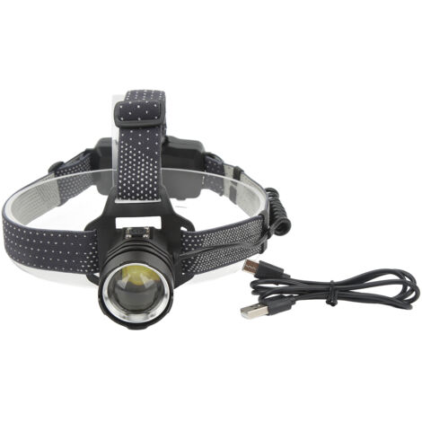 Wiederaufladbare LED-Stirnlampe XHP160, Teleskopzoom, leistungsstarkes Licht zum Wandern und Campen
